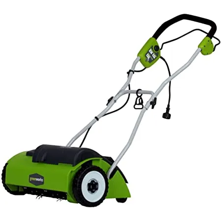 Greenworks 10 Amp 14-Inch Corded Dethatcher, 27022